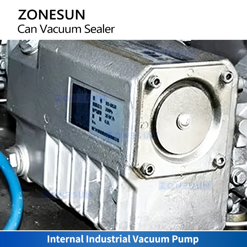 Freshness Preserved: ZONESUN ZS-AFK400 Vacuum & Nitrogen Flush Can Sealing Machine for Aluminum Cans