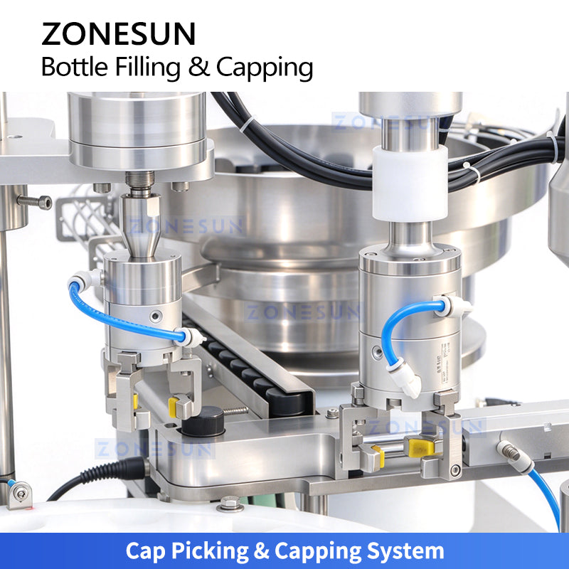 ZONESUN ZS-AFC55 Automatic High-Temperature Small Bottle Filling and Capping Machine