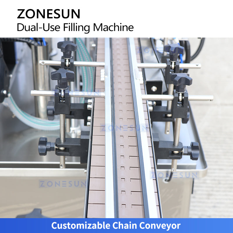 ZONESUN ZS-SVGT4D Automatic Servo Peristaltic & Piston Pump Liquid Cream Filling Machine