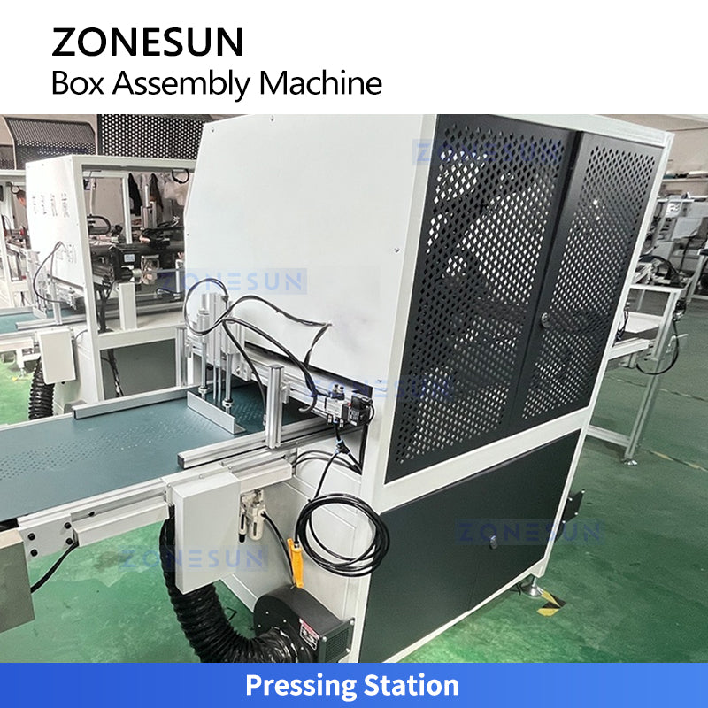 High Precision: ZONESUN ZS-DHP450 Automatic Rigid Box Forming Machine for Premium Gift & Tech Boxes
