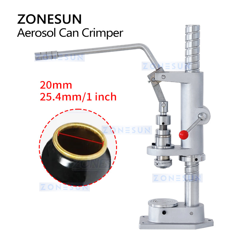 ZONESUN ZS-YG25 Manual Aerosol Can Sealing Machine