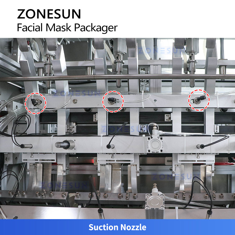 ZONESUN ZS-MS8TGF Automatic Facial Mask Packaging Machine for Essence Filling Sealing Cosmetic