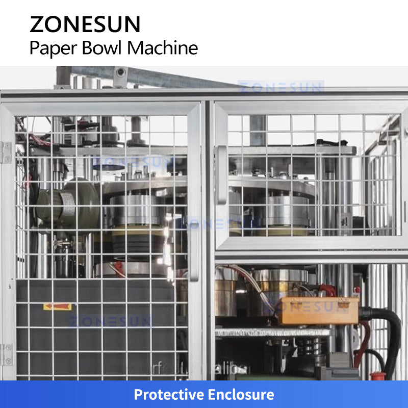 ZONESUN ZS-YB2000 Automatic Paper Bowl Forming Machine for Fast Food, Takeaway and FMCG Packaging