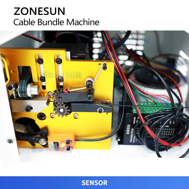 ZONESUN ZS-WTKZ2 is a fully automatic cable winding and binding machine for bundling of various wire
