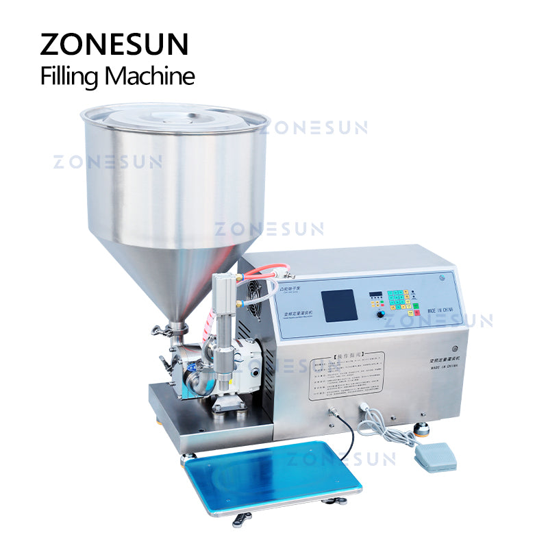 ZONESUN ZS-RPW1 Rotor Pump Paste Ketchup Jam Filling and Weighing Machine