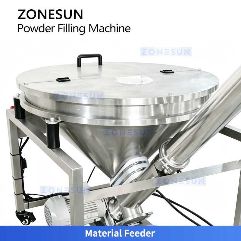 ZONESUN ZS-FM5A Automatic Powder Auger Filling Machine with Vibrating Feeder