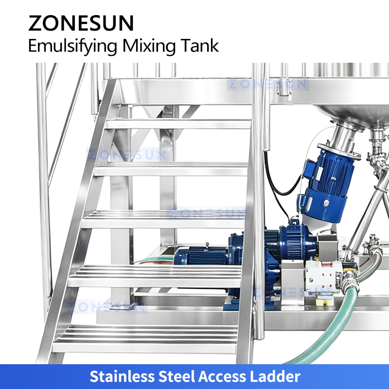 ZONESUN ZS-EM2 Industrial Emulsifying Mixing Tank for Food Cosmetic and Pharmaceutical Products