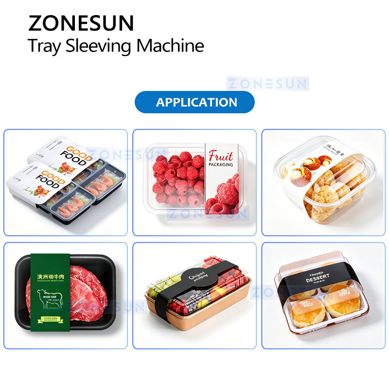 ZONESUN ZS-FK55 Automatic Cardboard Sleeving Machine for Food Box Packaging