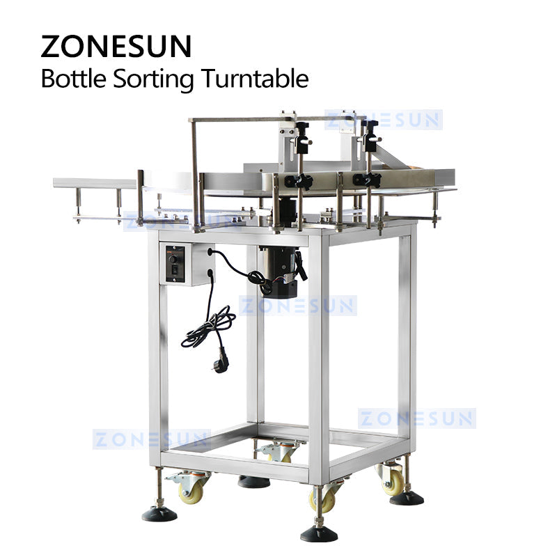 ZONESUN ZS-LP800N Bottle Turntable Unscrambler For Production Line