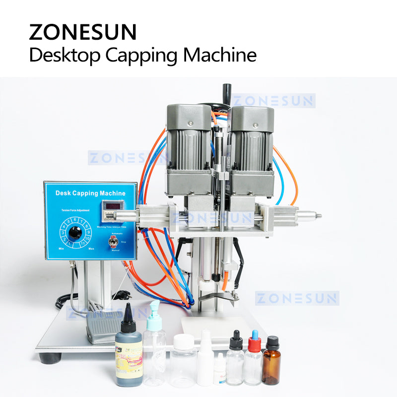 ZONESUN ZS-XG6100 Desktop Pneumatic Pump Bottle Capping Machine