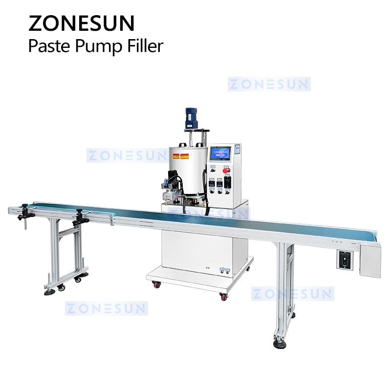 ZONESUN ZS-VTGTL1 Automatic Gear Pump Paste Filling Machine for Honey, Creams and Sauces