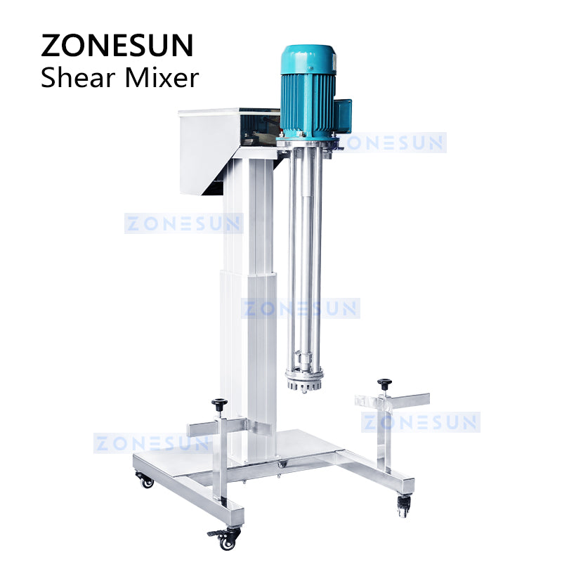 Zonesun ZS-J400 Industrial High Shear Mixer Viscosity Cosmetic Cream Emulsifying Machine