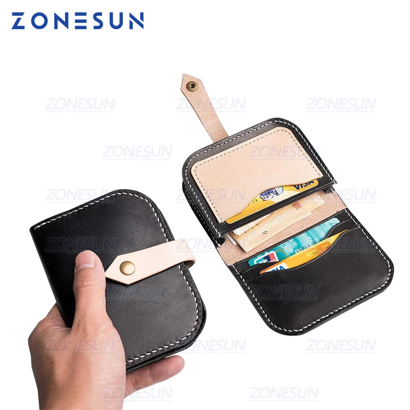 ZONESUN C6 Bank Credit Card Holder Custom Leather Cutting Die Handicraft Punching Tool Wallet Clicker Steel Rule Die