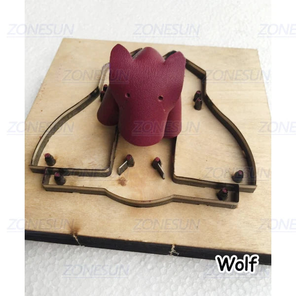 ZONESUN Custom Leather Die Cuts For Handmade Animals Key Ring DIY Key Chain Hang Decoration Cutting Clicker Die Steel Rule Die