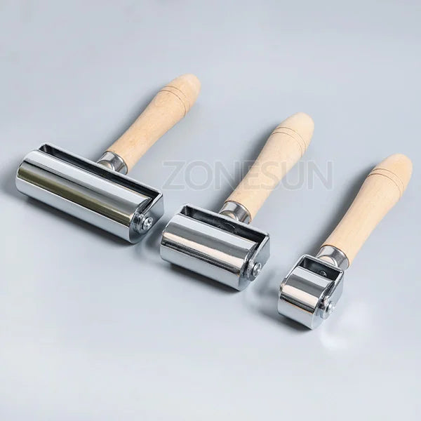 ZONESUN Press Edge Roller Leather Glue Laminating Leather Craft Tools Leather Edge Creaser Smoother For DIY Handmade