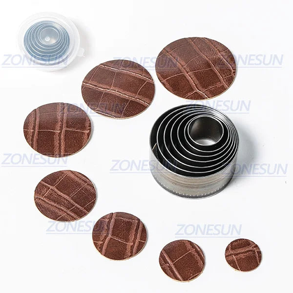 ZONESUN Half-Circle Drop Leather Cutting Die Clicker Steel Rule Die 20/25/30/50mm Punching Tool For Cutting Out Leather Earring
