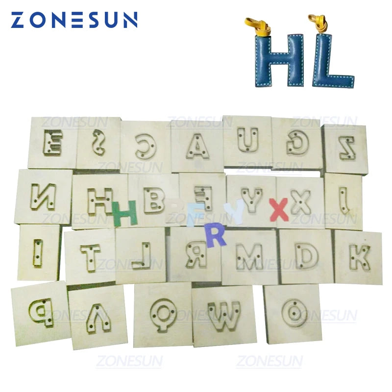 ZONESUN Custom Alphabet Letter Leather Cutting Die Handicraft Tool Punch Cutter Mold DIY Paper Steel Rule Die
