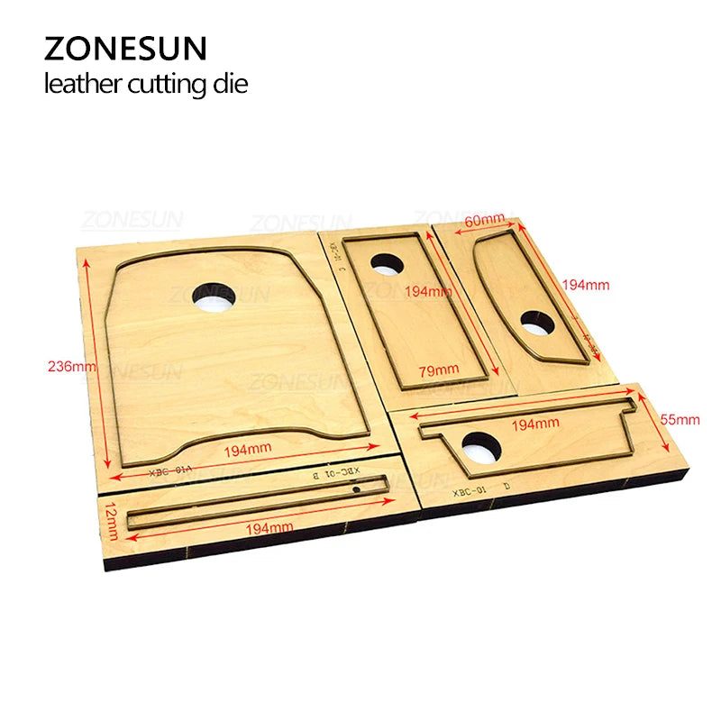 ZONESUN wallet customized leather Blade cutting die steel rule die handicraft tool punch cutter handicraft diy handmade