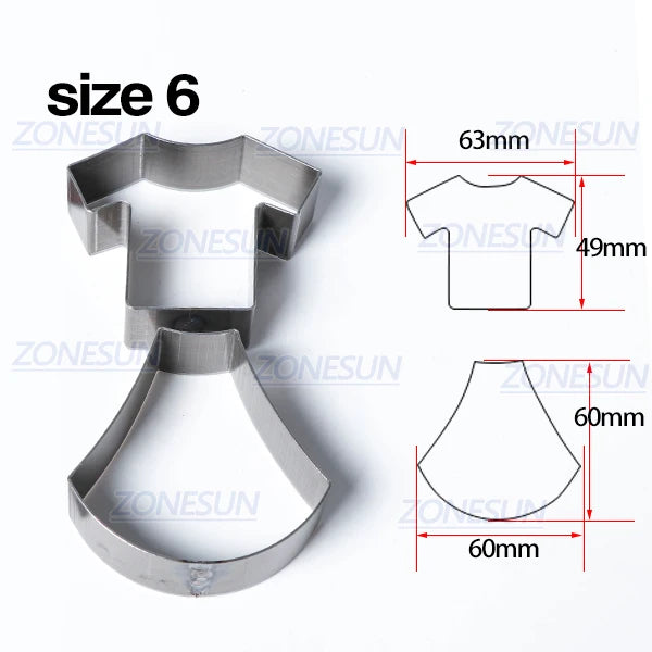 ZONESUN Full Steel Leather Cutting Die Rule Die Special Shape Hollowed Punching Clicker Die For Cutting Out Leather PVC craft