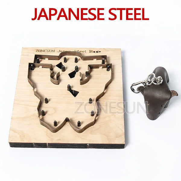 ZONESUN Japan Steel Blade Rule Die Clicker Dies Punch Tool Bull Cutting Mold Wood Templat For Leather Die Cutting Machine