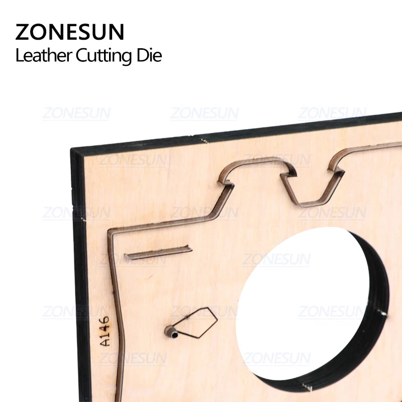ZONESUN D7 Customized Leather Cutting Die Handicraft Tool Coin Purse Punching Coin Pouch Cutter Mold DIY Paper Laser Die Cuts