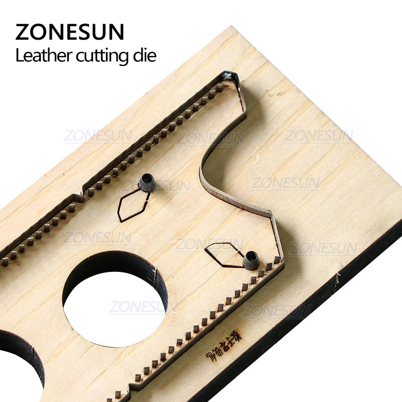 ZONESUN D5 Customized Leather Cutting Die Handicraft Tool Coin Purse Steel Rule Die Clicker Press Punching Tool