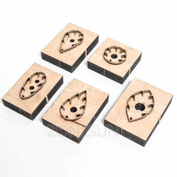 ZONESUN leather earring cutting die leaf shape paper art leather decoration tool for die cutting machine DIY handicraft cutter