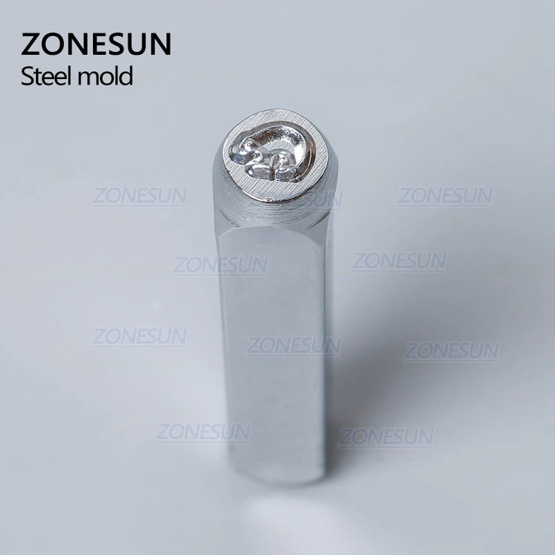 ZONESUN Bear Jewelry Stamping Metal Alphabet LOGO Steel Stamps Mold Marking Tool Punch Die For Gold Ring Bracelet Necklace