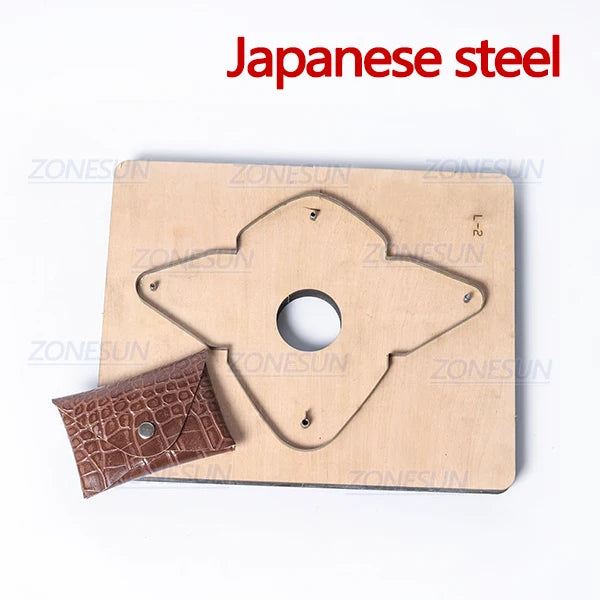 ZONESUN D2 Custom Leather Coin Purse Cutting Die Cutter Clicker Steel Rule Die Leather Pucnhing Tool For Die Cutting Machine