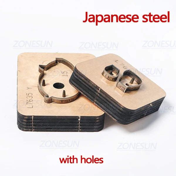 ZONESUN Custom Leather Pig Die Cuts For Handmade Key Ring DIY Key Chain Hang Decoration Cutting Clicker Die Steel Rule Die