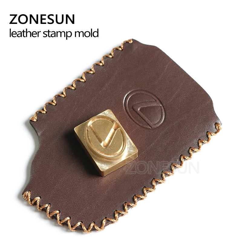 ZONESUN Customized copper Brass Stamp wood leather paper mold die cut bread die iron Heating emboss Mould Carving Brand Printing