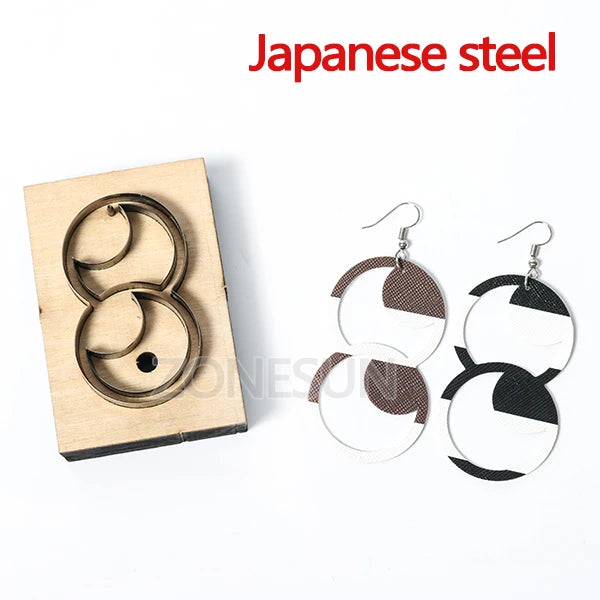 ZONESUN Custom Eyes Leather Earring Cutting Die Paper Leather Tool For Die Cutting Machine DIY Punching Clicker Steel Rule Die