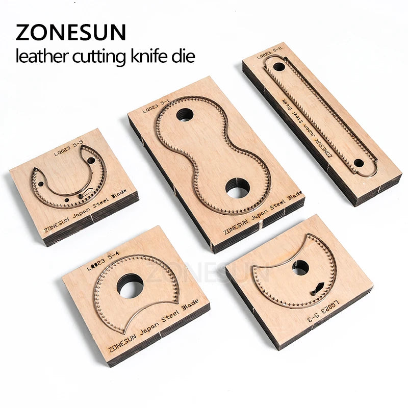 ZONESUN RCP Horseshoe bag wallet leather cutting die Japan steel Blade coin purse leathe cutter mold DIY leather laser knife die