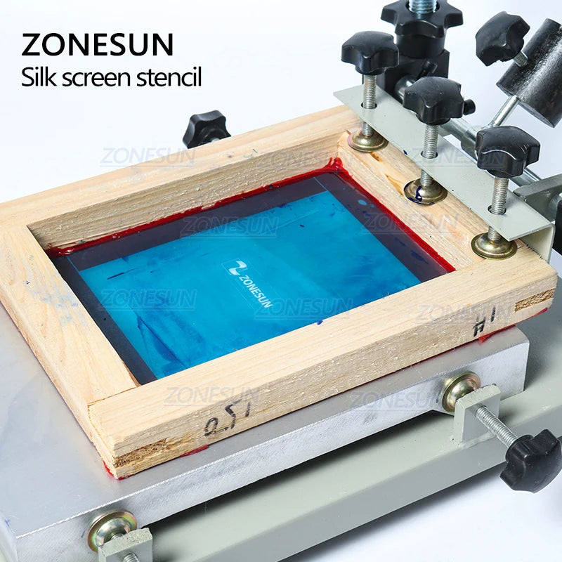ZONESUN Custom Printing Wood Frame Silk Screen Print Polyester Mesh Circuit Boards For Metal Cloth Grass T-shit Printing