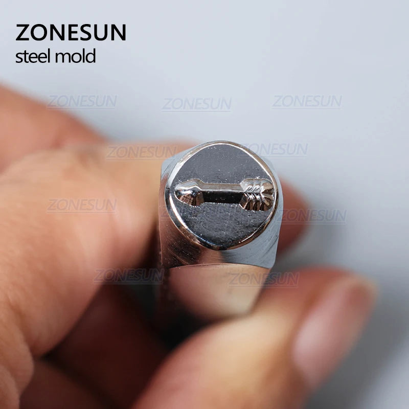 ZONESUN Arrow Jewelry Stamping Metal Mold Steel Metal Stamping Tools For Jewelry Gold Ring Bracelet Necklace