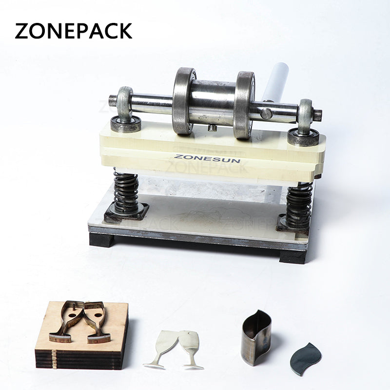 ZONESUN Manual Leather Die Cutting Machine Handmade Earring Die Cuts Pressing Machine For Punching Clicker Die Steel Rule Die