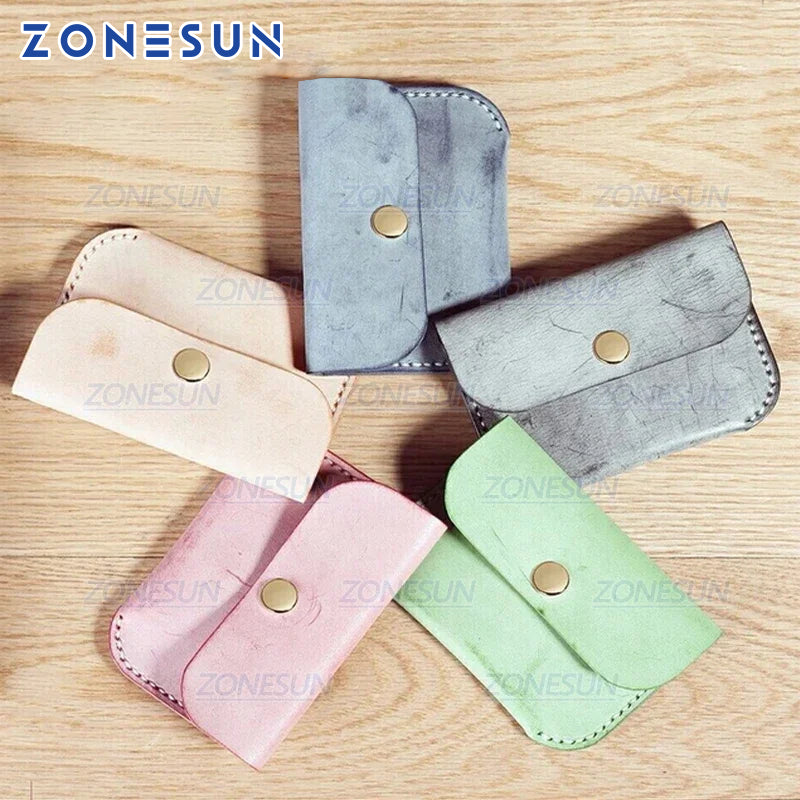 ZONESUN D6 Customized Leather Cutting Die Handicraft Tool Coin Purse Punching Coin Pouch Cutter Mold DIY Paper Laser Die Cuts