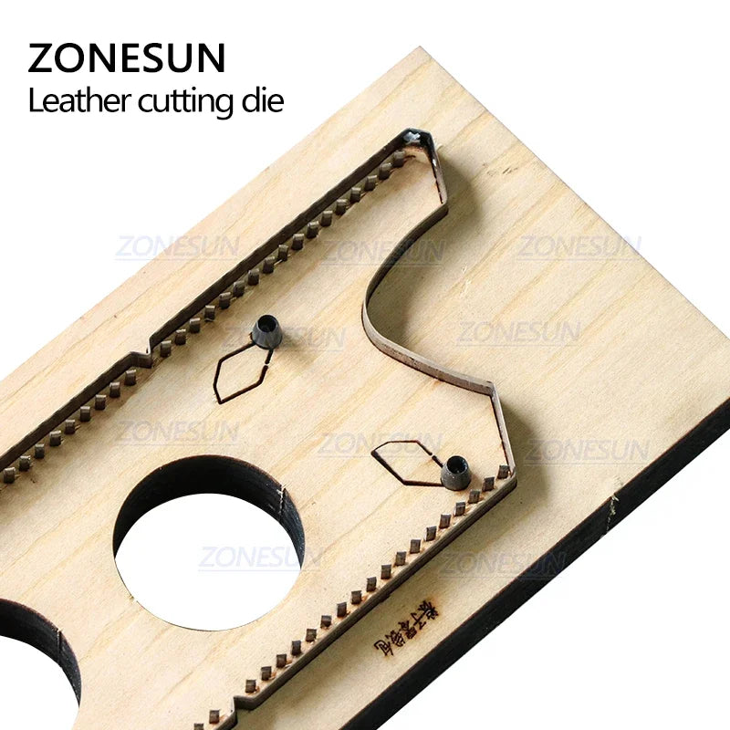 ZONESUN D5 Customized Leather Cutting Die Handicraft Tool Coin Purse Steel Rule Die Clicker Press Punching Tool