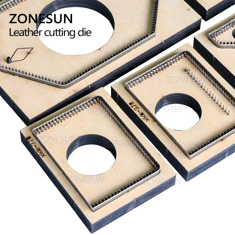 ZONESUN Credit Card Holder Women Wallet Custom Leather Cutting Die Handicraft Punching Tool Mold DIY Paper Wallet Die Cuts