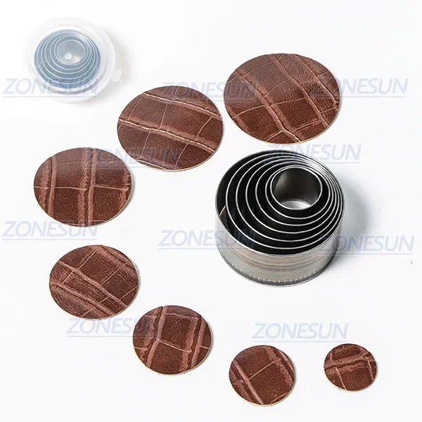 ZONESUN Half-Circle Drop Leather Cutting Die Clicker Steel Rule Die 20/25/30/50mm Punching Tool For Cutting Out Leather Earring