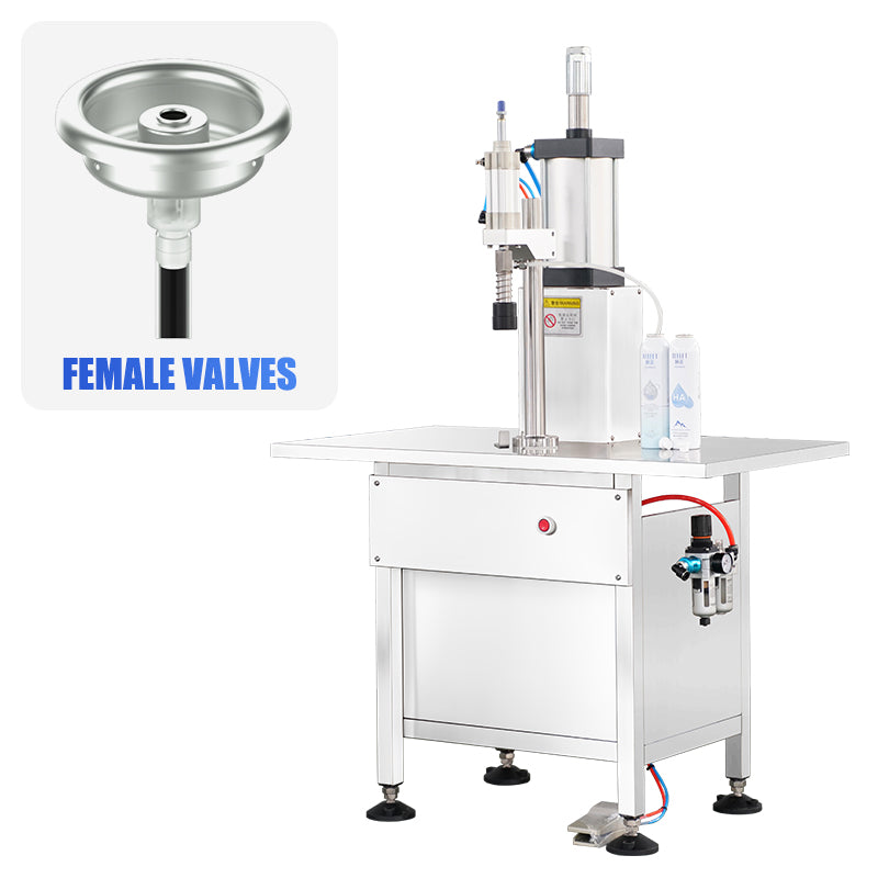 Efficient Production: ZONESUN ZS-QW500 Semi-Auto Aerosol & BOV Spray Can Filling Machine