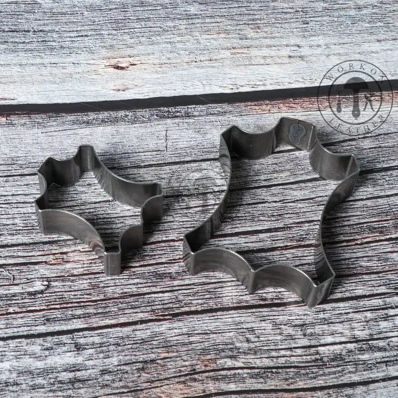 ZONESUN irregular luggage tag leather paper cutting punching click steel rule die press tool cutter handmake handcraft diy