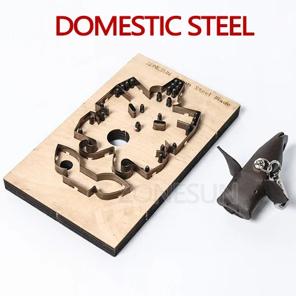ZONESUN Japan Steel Blade Rule Die Clicker Dies Punch Tool Pig Cutting Mold Wood Templat For Leather Die Cutting Machine