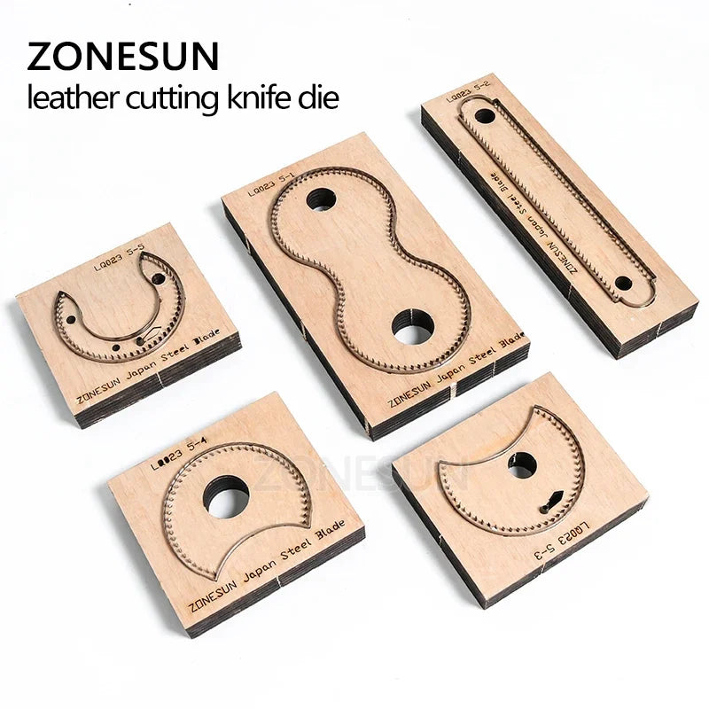 ZONESUN RCP Horseshoe bag wallet leather cutting die Japan steel Blade coin purse leathe cutter mold DIY leather laser knife die