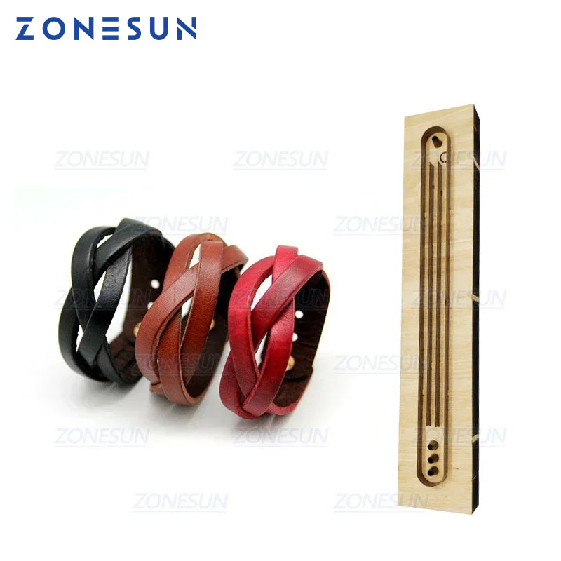 ZONESUN Weaved Bracelet Leather Cutting Die Paper Art Leather Decoration Tool For Die Cutting Machine Diy Handicraft Cutter