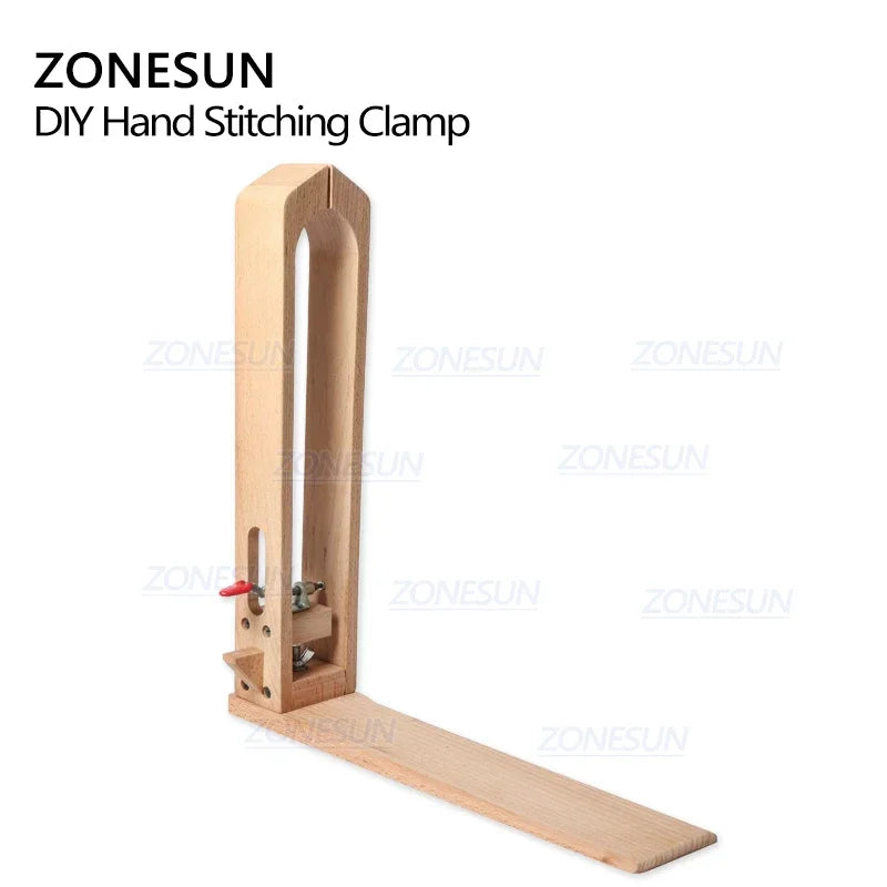 ZONESUN Wood Sewing Tools Leather Craft Retaining Clip DIY Hand Tool Set Table Desktop Stitching Lacing Pony Horse Clamp Tools