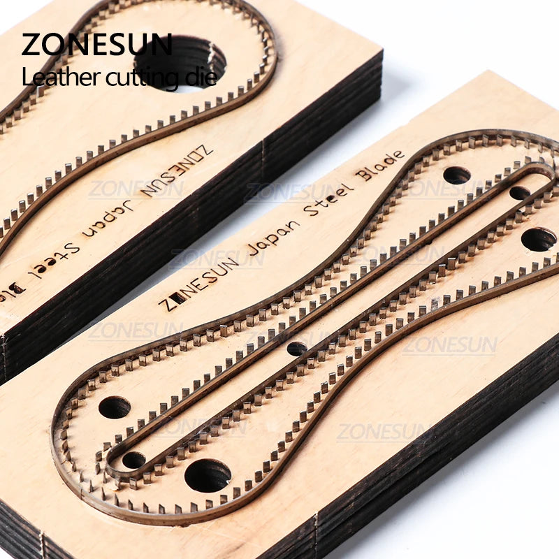 ZONESUN Baseball Custom Leather Cutting Die Handicraft Tool Coin Purse Punching Coin Pouch Cutter Mold DIY Paper Laser Die Cuts