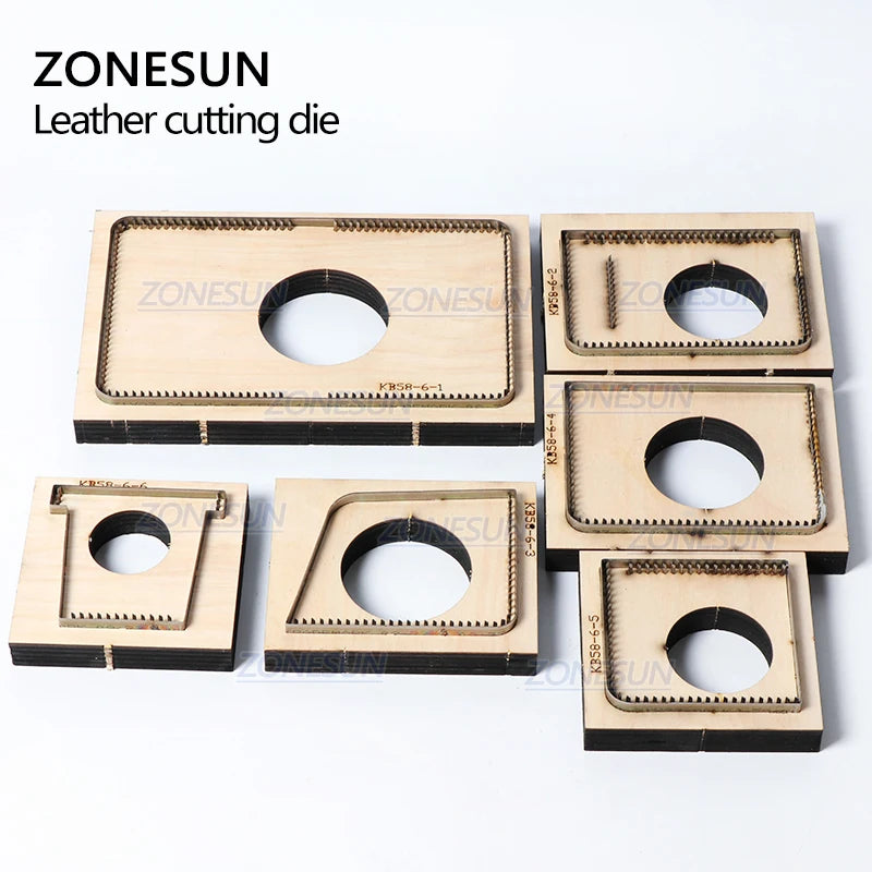 ZONESUN C5 Bank Credit Card Holder Custom Leather Cutting Die Handicraft Punching Tool DIY Paper Clicker Die Wooden Template