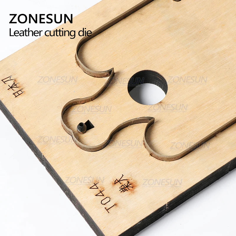 ZONESUN Dog Custom Leather Cutting Die Coin Purse Punching Handicraft Tool Wallet Die Cuts DIY Paper Laser Steel Rule Die
