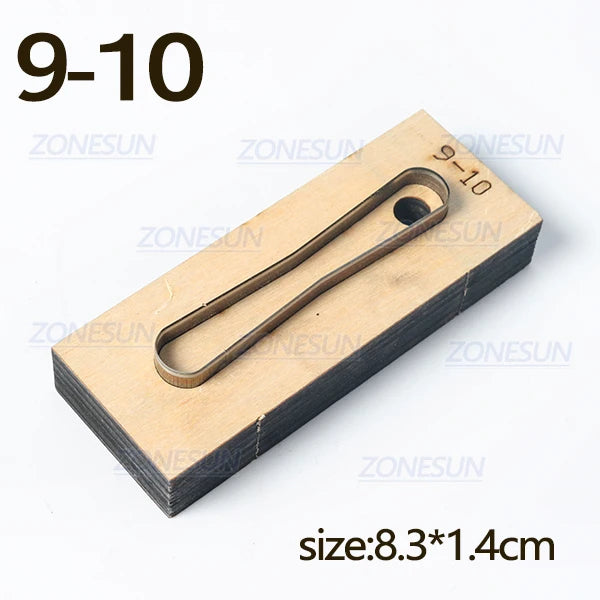 ZONESUN Leather Handbag Accrssory Cutting Die Zipper Holder Leather Decoration Tool For Die Cutting Machine DIY Handicraft Cut